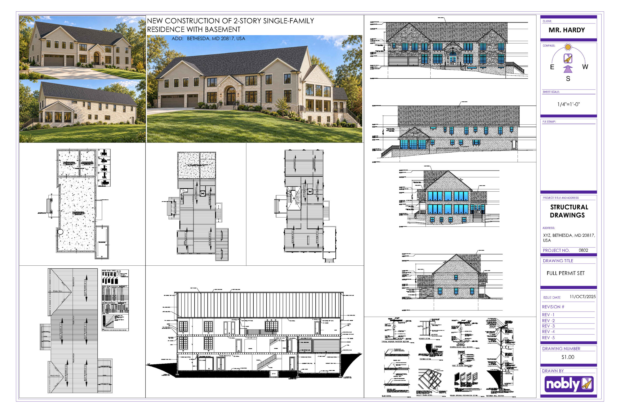 Residential Structural Design & Permit Drawings - Noblyn